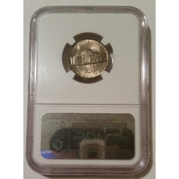 1950 D Jefferson Nickel MS65 5FS NGC Toning Portrait Label - Picture 2 of 2